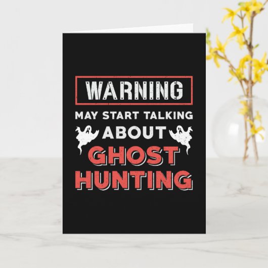 Warning May Start Talking About Ghost Hunting Hunt カード (黄色い花)