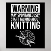 Warning - May Start Talking About Knitting ポスター (正面)