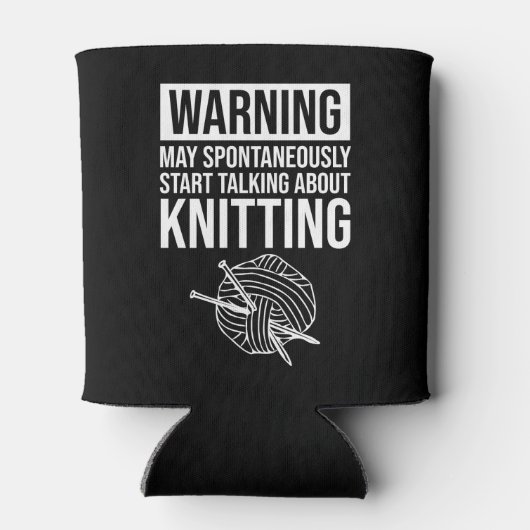 Warning - May Start Talking About Knitting 缶クーラー (裏面)