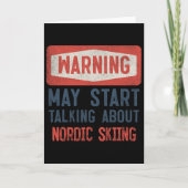 Warning May Start Talking About Nordic Skiing  カード (正面)