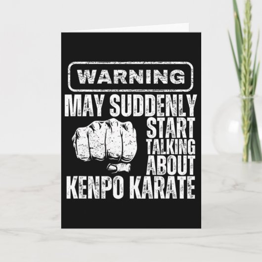 Warning May Suddenly Start Talking About Kenpo Kar カード (正面)