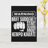 Warning May Suddenly Start Talking About Kenpo Kar カード (黄色い花)