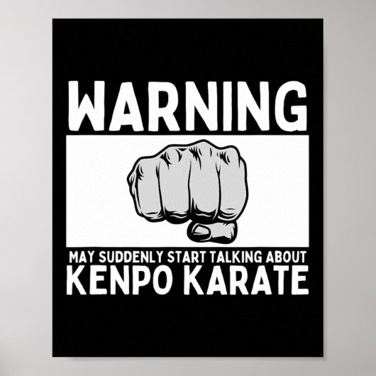 Warning May Suddenly Start Talking About Kenpo Kar ポスター (正面)