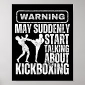 Warning May Suddenly Start Talking About Kickboxin ポスター (正面)