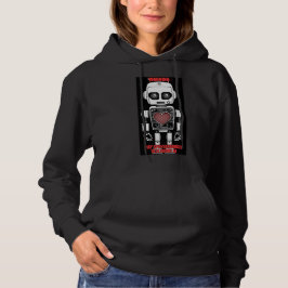 Warning: May Talk About AI Black Hoodie パーカ