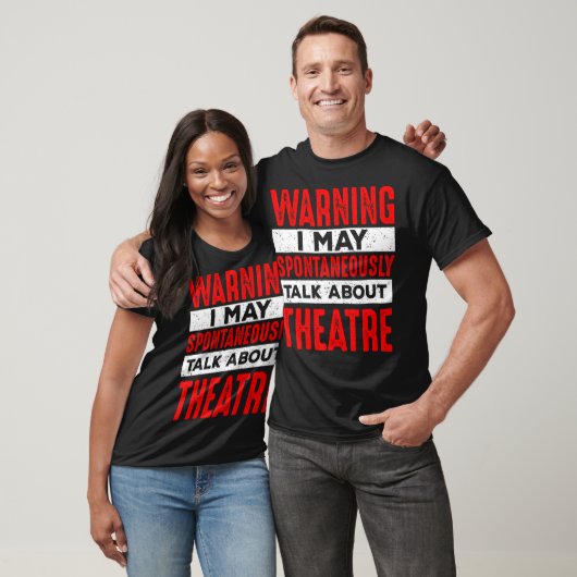 Warning May Talk About Theatre Director Broadway M Tシャツ (ユニセックス)