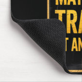 Warning_ May Talk Trains _ Funny Model Train Sayin マウスパッド (コーナー)