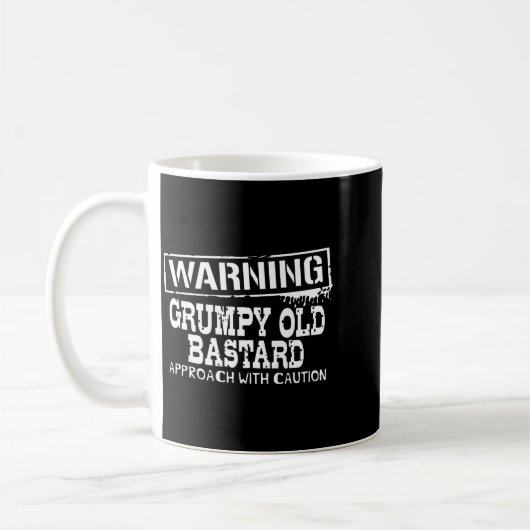 Warning Mpy Old Approach With Caution Funny  コーヒーマグカップ (左)