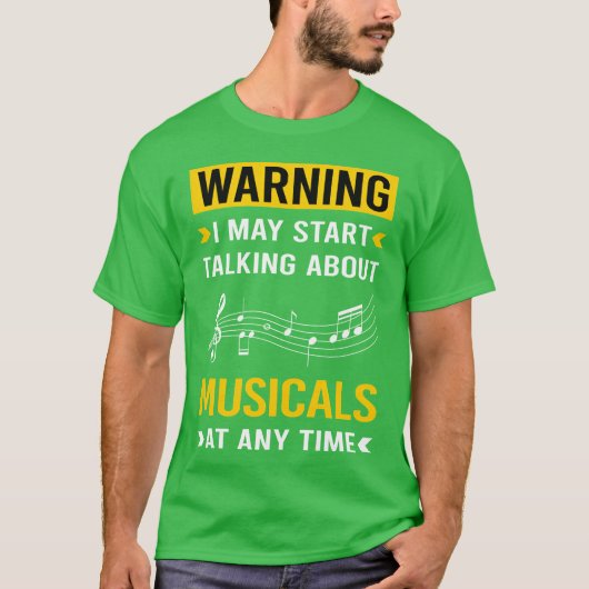 Warning Musicals Musical boy Tシャツ (正面)