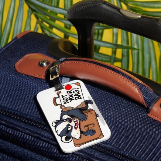 Warning Not Your Bag Don't Touch ラゲッジタグ (正面インサイチュ1)