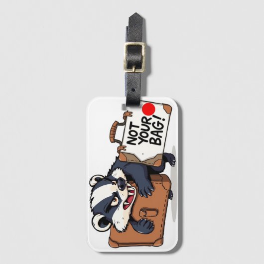 Warning Not Your Bag Don't Touch ラゲッジタグ (正面縦)