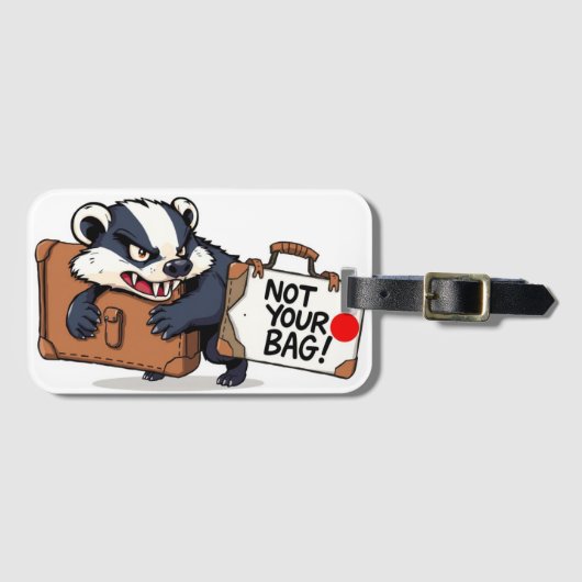 Warning Not Your Bag Don't Touch ラゲッジタグ (正面横)