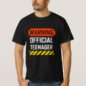Warning Official Teenager  - 13th Birthday Gift Tシャツ (正面)