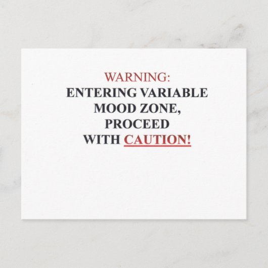 WARNING.pdf ポストカード (正面)