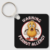 Warning Peanut Allergy Alert   キーホルダー (正面)