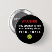Warning Pickleball V3gen-ar Button 缶バッジ (正面&裏面)