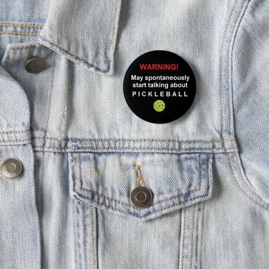 Warning Pickleball V3gen-ar Button 缶バッジ (インサイチュ)