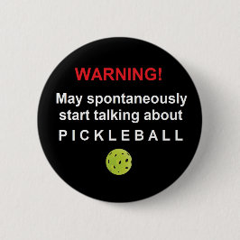Warning Pickleball V3gen-ar Button 缶バッジ