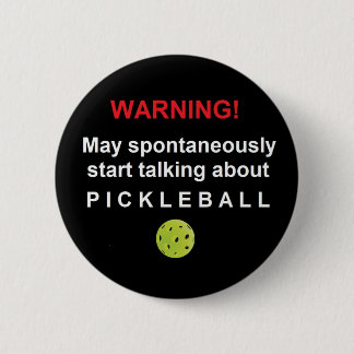 Warning Pickleball V3gen-ar Button 缶バッジ