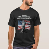 Warning Prone to Outbursts Patriotic 4th of July P Tシャツ (正面)