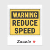 Warning Reduce Speed  シール (シート)
