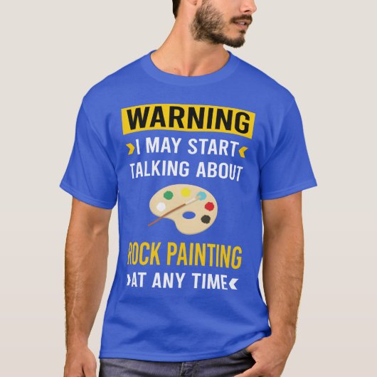 Warning Rock Painting vintage Tシャツ (正面)