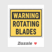 Warning Rotating Blades  シール (シート)
