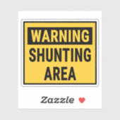 Warning Shunting Area シール (シート)