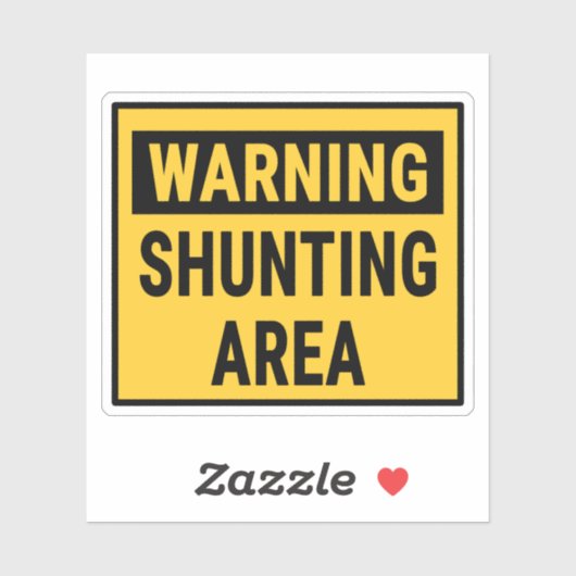 Warning Shunting Area シール (シート)