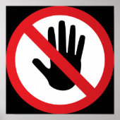 Warning sign ポスター (正面)