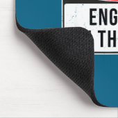 Warning Sign - Engineer On The Loose Funny Job Quo マウスパッド (コーナー)