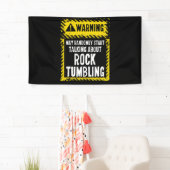 Warning Sign Rock Tumbling Shirt Gem Lapidary 横断幕 (インサイチュ)
