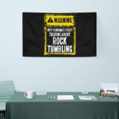 Warning Sign Rock Tumbling Shirt Gem Lapidary 横断幕 (トレードショー)