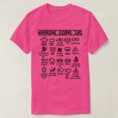 Warning Signs 101 funny auto mechanic for men wome Tシャツ (デザイン正面)