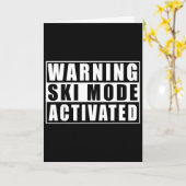 Warning Ski Mode Activated  カード (黄色い花)