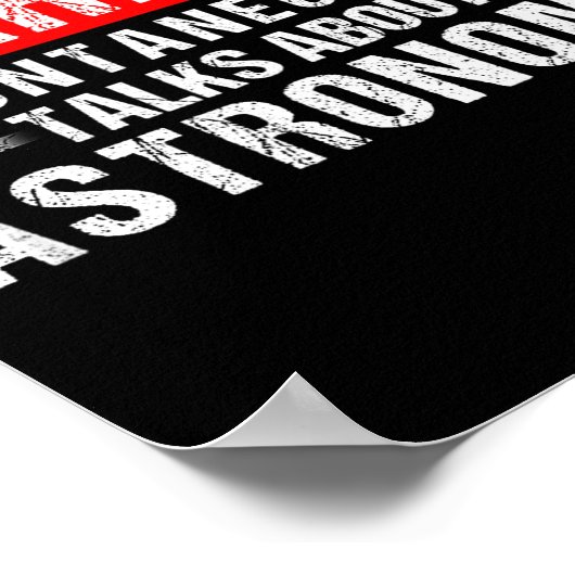 Warning Sntaneously Talks About Astronomy Teacher  ポスター (角)