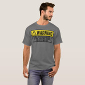 Warning Sports Rock Climbing Climber Climb gift Tシャツ (正面フル)