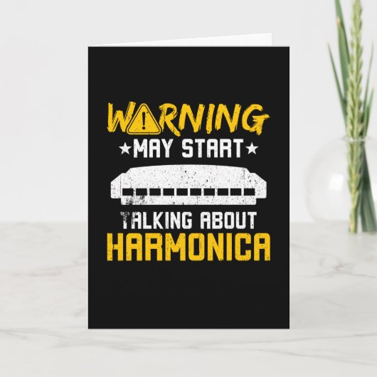 Warning Start Talking About Harmonica カード (正面)