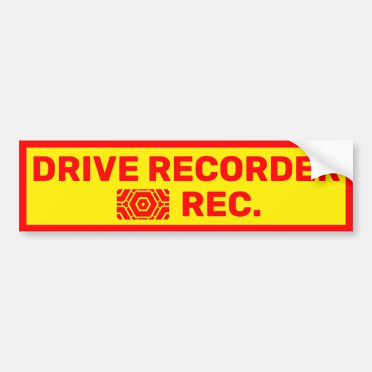 Warning Sticker バンパーステッカー (正面)