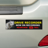 Warning Sticker:Wolf バンパーステッカー (車上)
