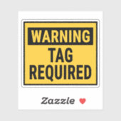 Warning Tag Required  シール (シート)