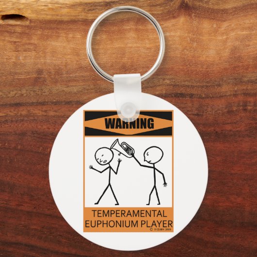 Warning Temperamental Euphonium Player キーホルダー (正面)