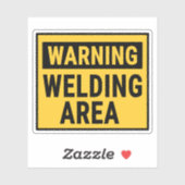 Warning Welding Area  シール (シート)