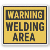 Warning Welding Area  シール (正面)