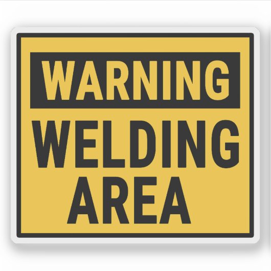 Warning Welding Area  シール (正面)