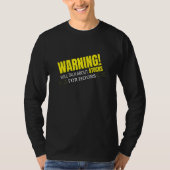 WARNING WILL TALK ABOUT STOCKS Tシャツ (正面)