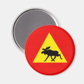 Warnung vor dem Elch マグネット (正面/裏面)