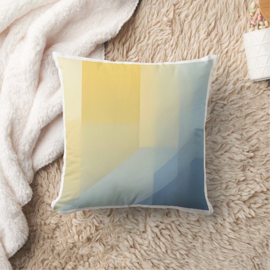 Warped Checkerboard Optical Illusion Pattern クッション (ブランケット)