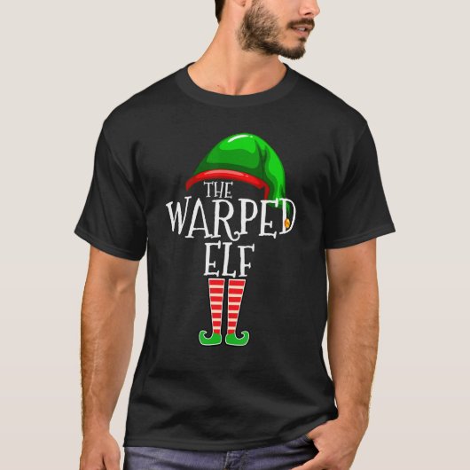 Warped Elf   Family Matching Group Christmas   Squ Tシャツ (正面)