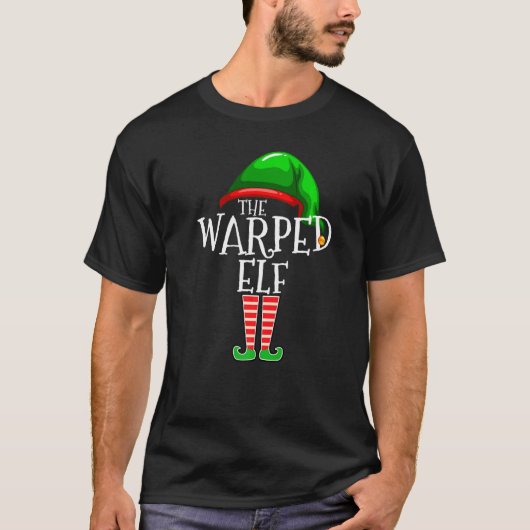 Warped Elf  Family Matching Group Christmas  Squad Tシャツ (正面)